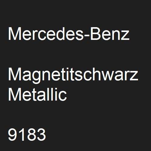 Mercedes-Benz, Magnetitschwarz Metallic, 9183.